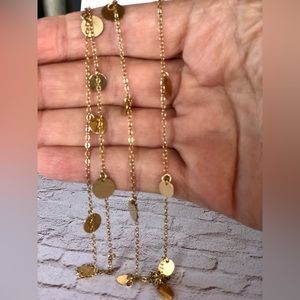 Jennifer Tuton 14k Gold Filled Super Sparkly Long Necklace